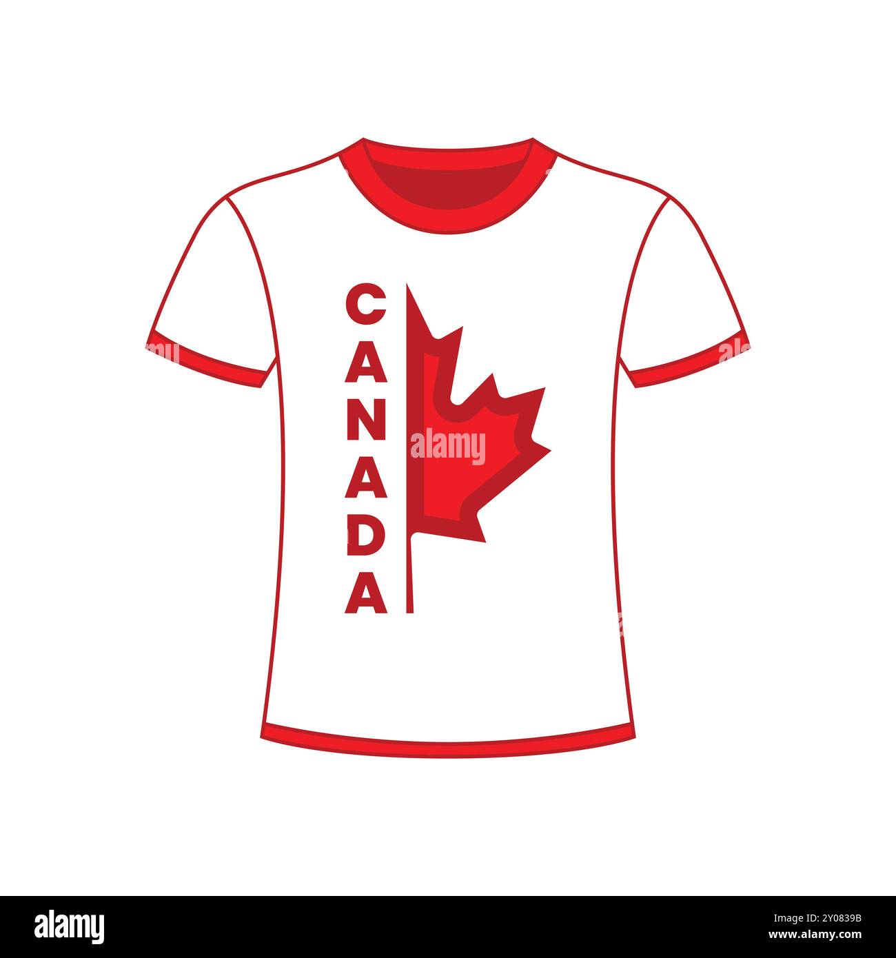 Design T-shirt Canada Day Illustrazione Vettoriale