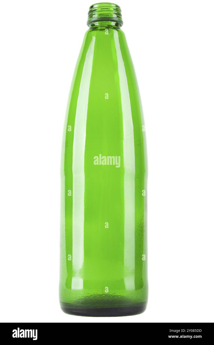 Vino rosso o bianco bevanda alcolica bottiglia di vetro verde Foto Stock