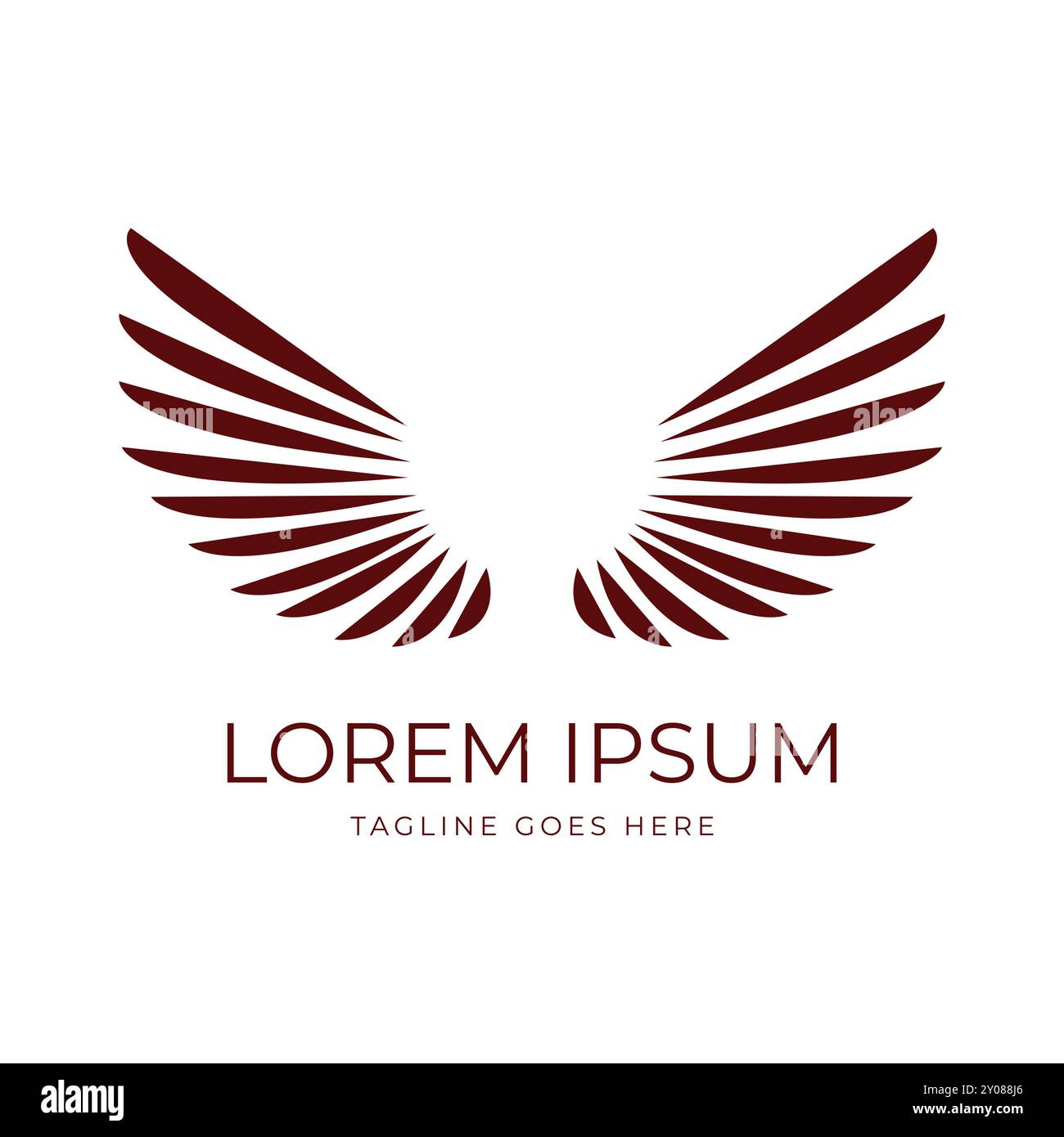 Vector di design per illustrazioni Vintage Eagle Falcon Hawk Bird Angel Wings Illustrazione Vettoriale