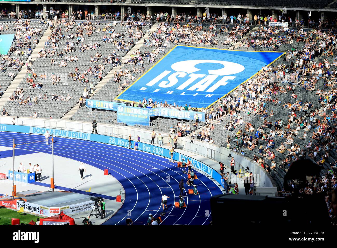 Berlino, Germania. 1 settembre 2024. 01.09.2024, Berliner Olympiastadion, Berlino, DEU, ISTAF-Berlino 2024, im Bild Stadioninnenansicht foto: Juergen Engler/nordphoto GmbH/dpa/Alamy Live News Foto Stock