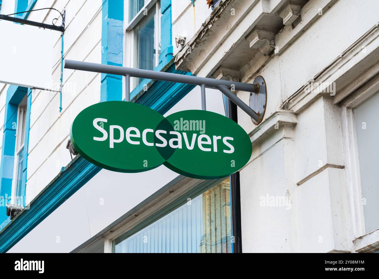 North Walsham, Norfolk, Regno Unito - agosto 31 2024: Logo esterno e segnaletica di ottici del Regno Unito, Spec Savers Foto Stock