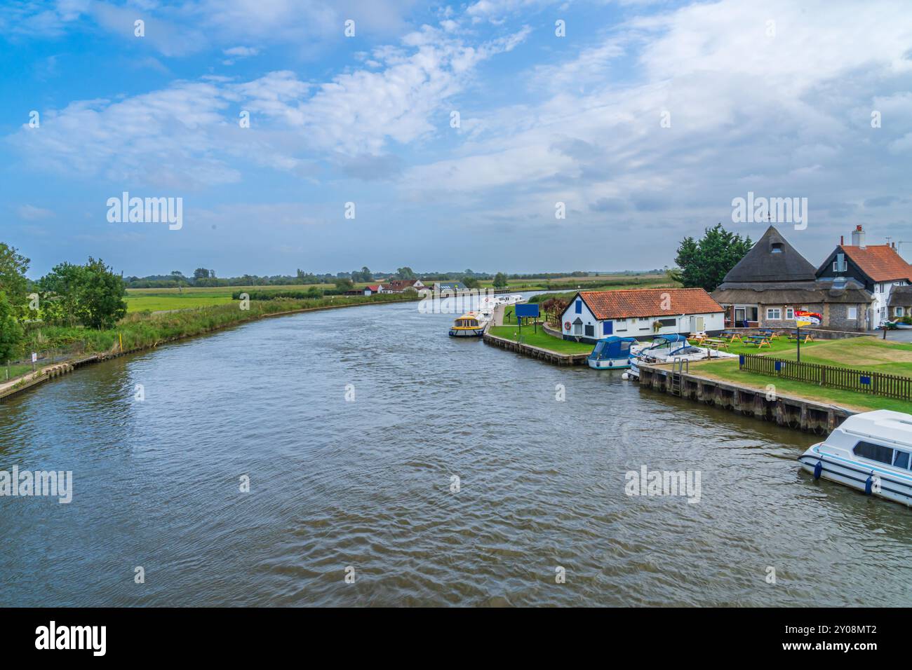 Norfolk Broads National Park a North Norfolk, Regno Unito Foto Stock