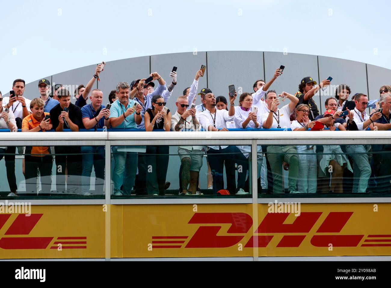 Monza, Italia. 1 settembre 2024. Spettatori, Gran Premio d'Italia di F1 all'autodromo Nazionale di Monza il 1° settembre 2024 a Monza, Italia. (Foto di HOCH ZWEI) credito: dpa/Alamy Live News Foto Stock