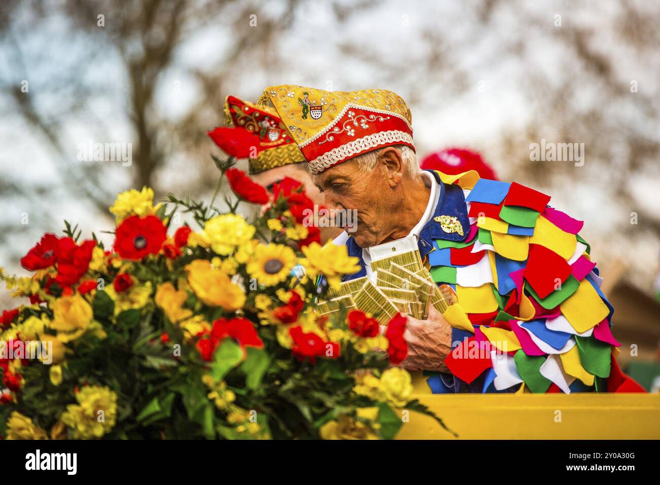 COLONIA, GERMANIA, 04 marzo: Partecipanti alla sfilata di Carnevale del 4 marzo 2014 a Colonia, Germania, Europa Foto Stock