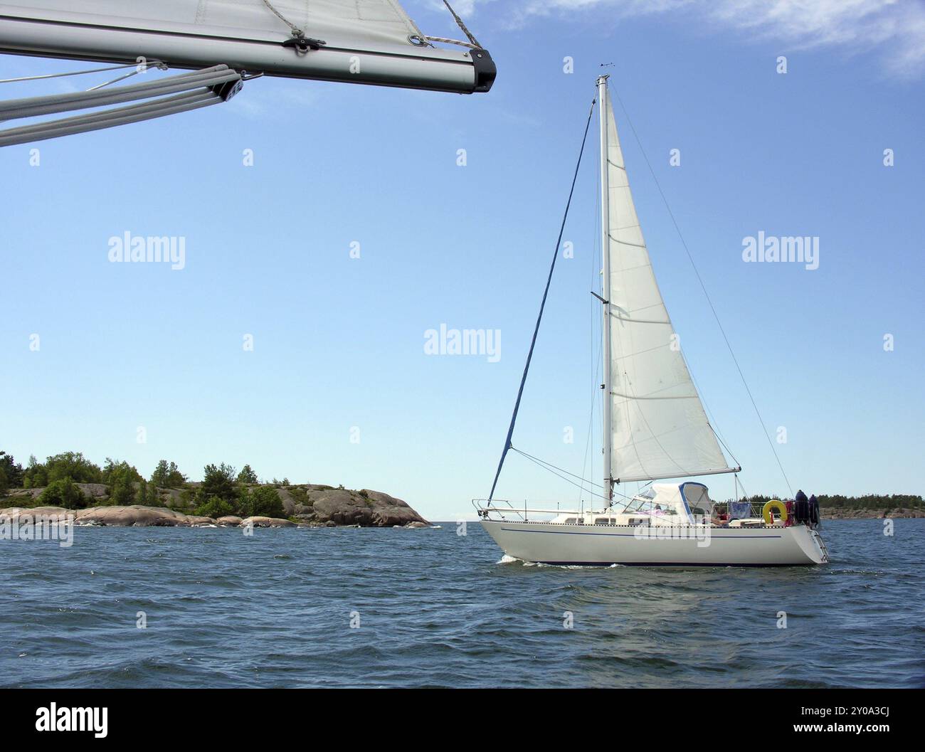 Da Mariehamn a Degerby Foto Stock