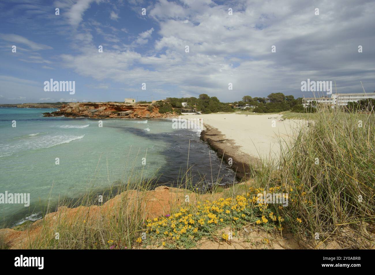 Cala Saona.Formentera.Islas Pitiusas.Baleares.Espana Foto Stock