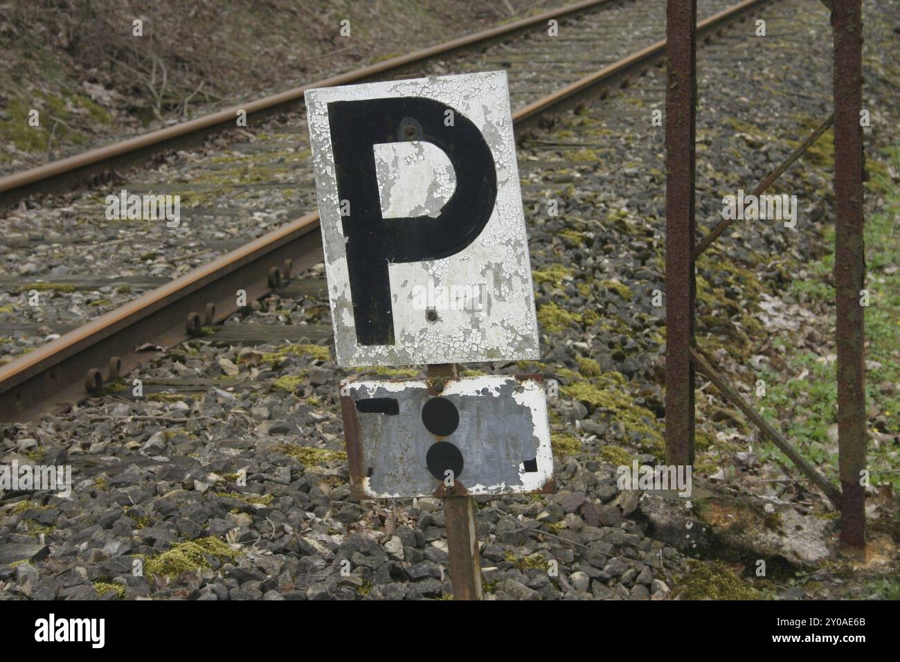 Segno P marcio Foto Stock