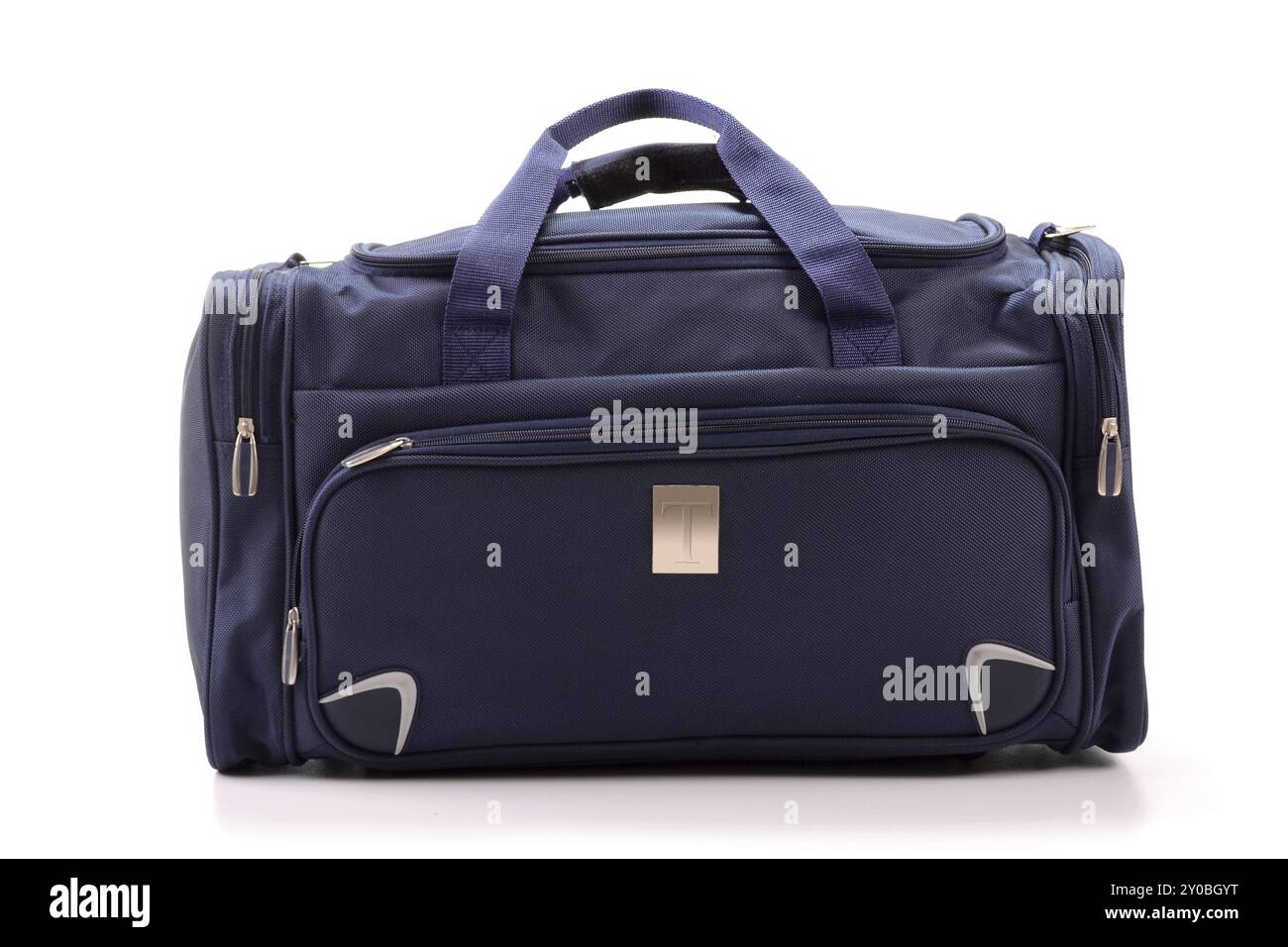 Borsa da viaggio isolato su bianco Foto Stock