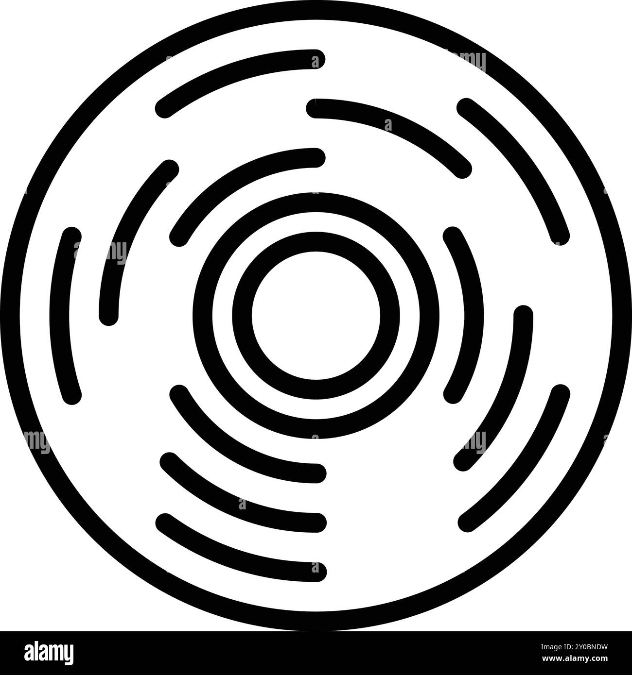 Icona per vinile, musica Illustrazione Vettoriale