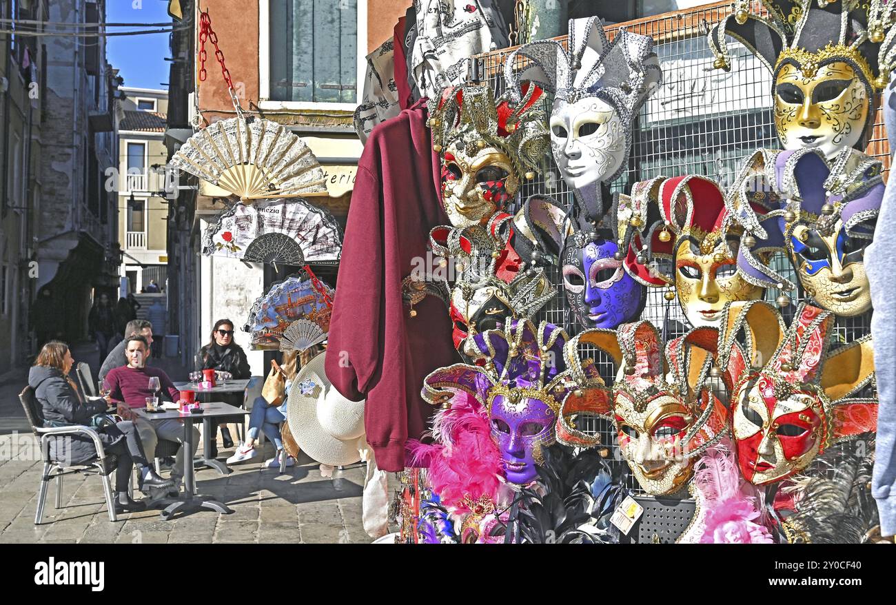 Chiosco mit Souvenirs Foto Stock