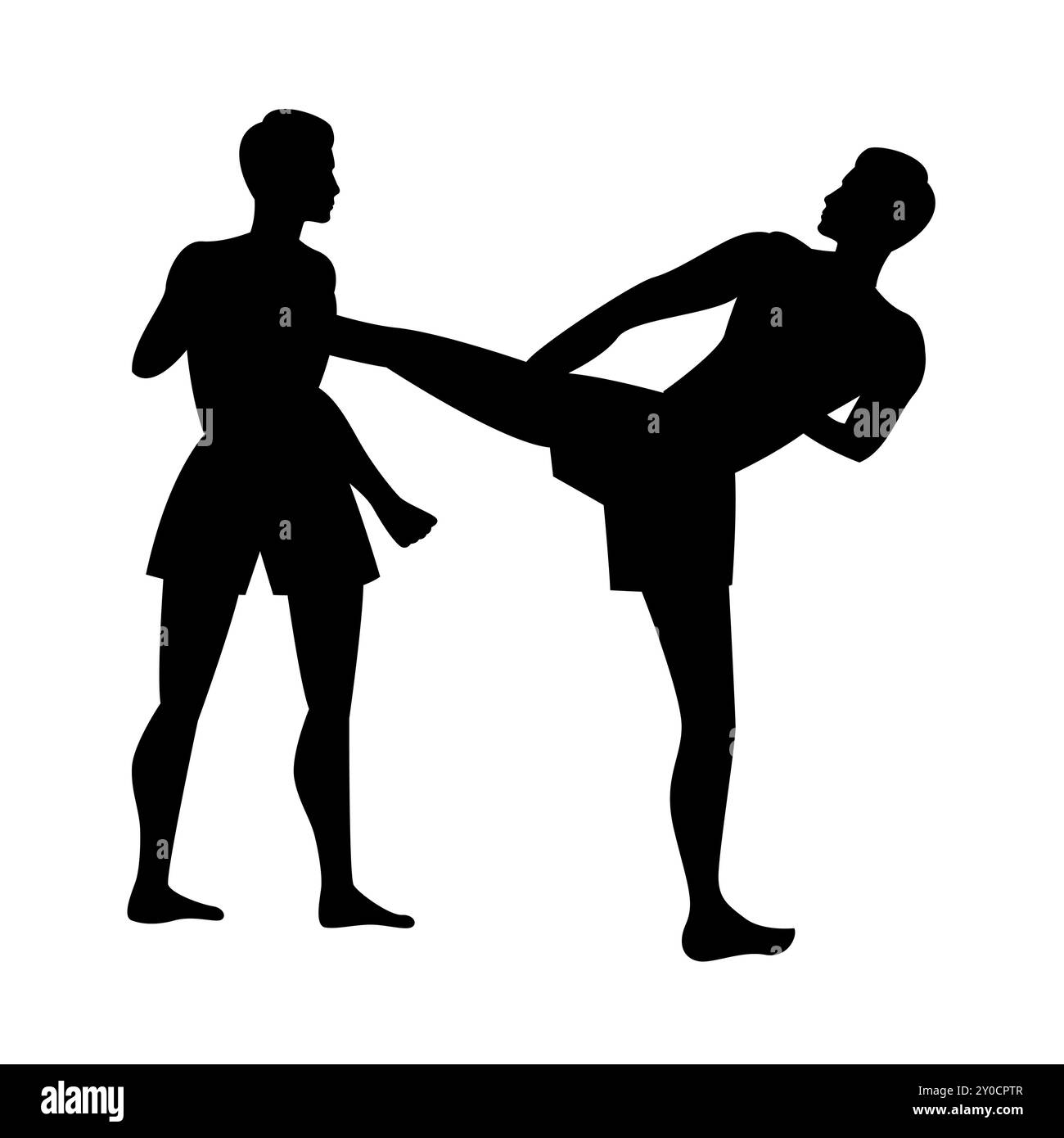 Muay thai recitazione chiamata Mae mai Muay Thai Illustrazione Vettoriale