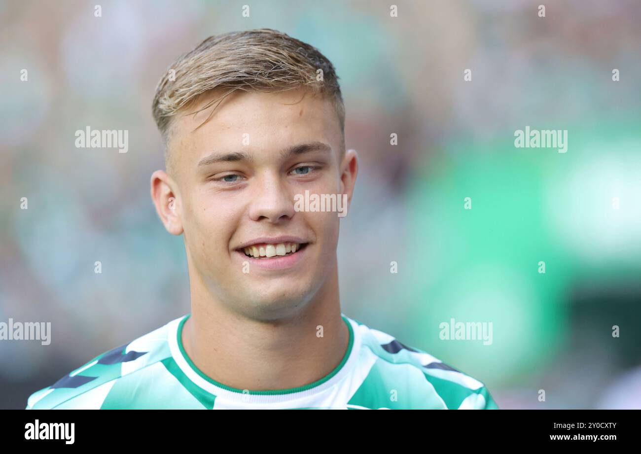 Brema, Germania. 31 agosto 2024. firo : 31.08.2024, calcio, calcio, 1. Campionato, 1. Bundesliga, stagione 2024/2025, SV Werder Brema - BVB Borussia Dortmund 0:0 Keke Topp del SV Werder Brema Ritratto, immagine intestazione, credito: dpa/Alamy Live News Foto Stock