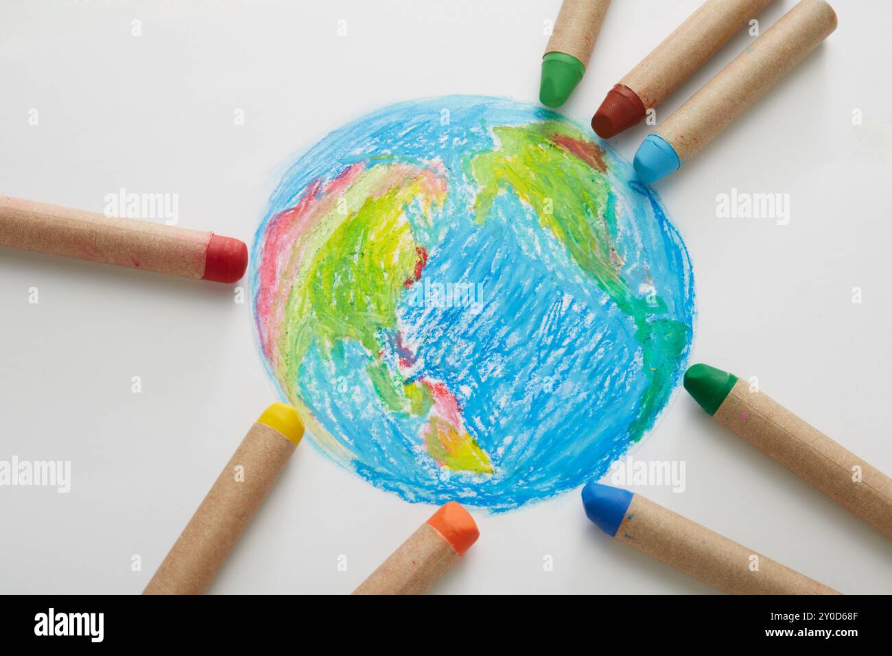 Terra e pastelli Foto Stock Terra e pastelli Foto Stock