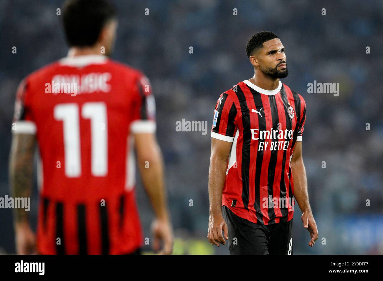 Ruben Loftus-Cheek dell'AC Milan durante la partita di serie A tra SS Lazio e AC Milan allo stadio Olimpico di Roma (Italia), 31 agosto 2024. Foto Stock