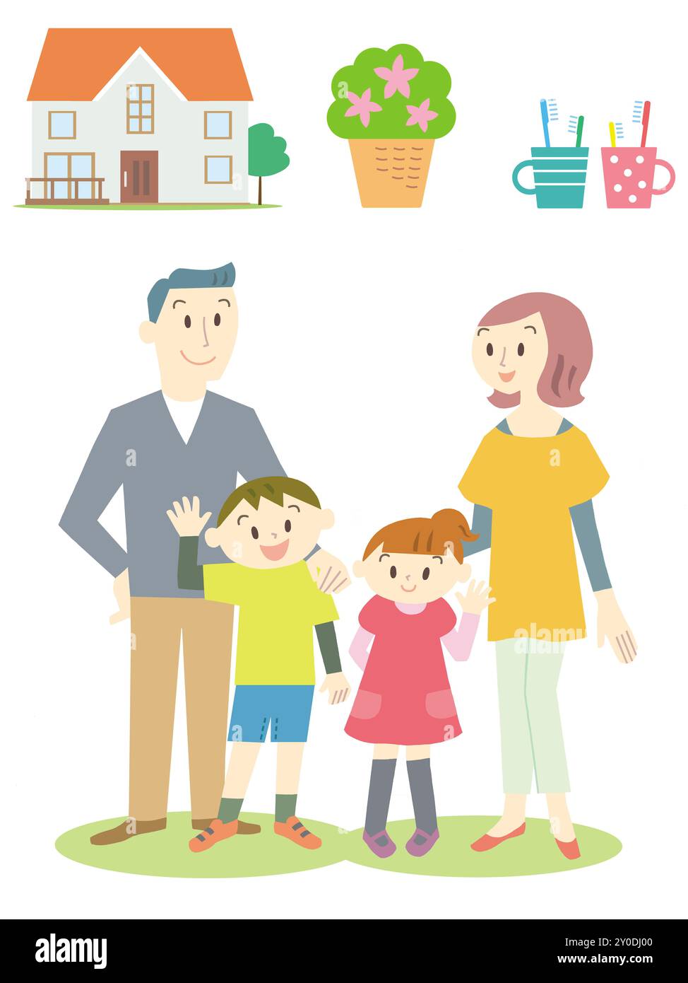 Icona Famiglia Foto Stock