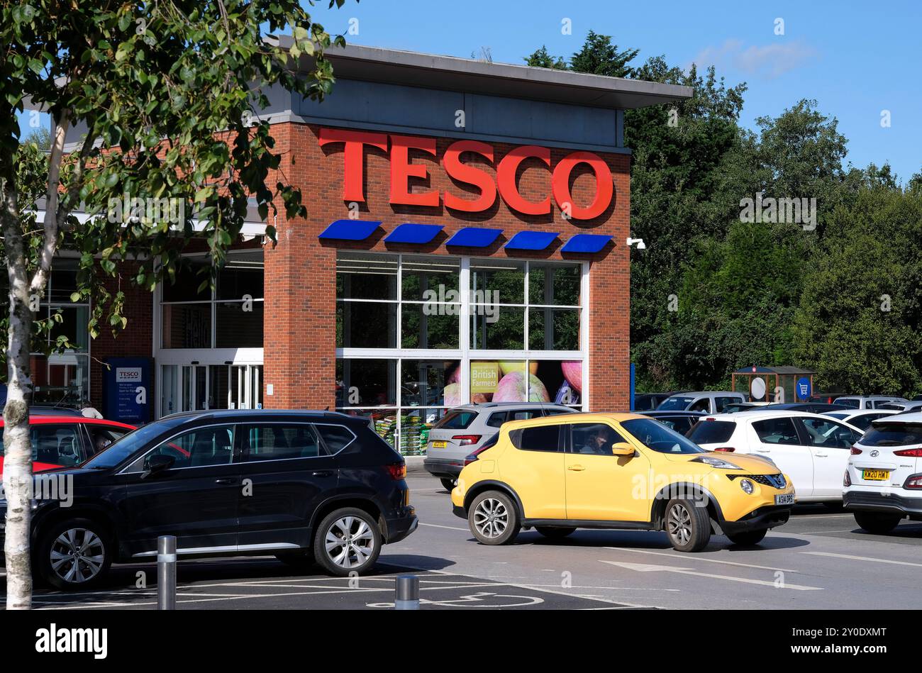 filiale del supermercato tesco, fakenham, norfolk, inghilterra Foto Stock