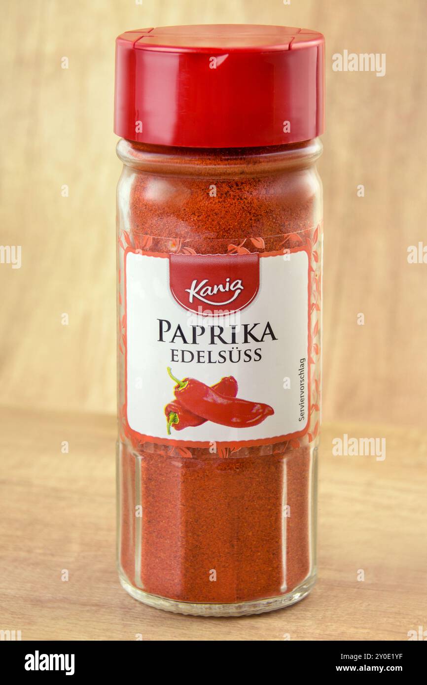 Paprika Pulver edelsüss Gewürz von Kania Foto Stock