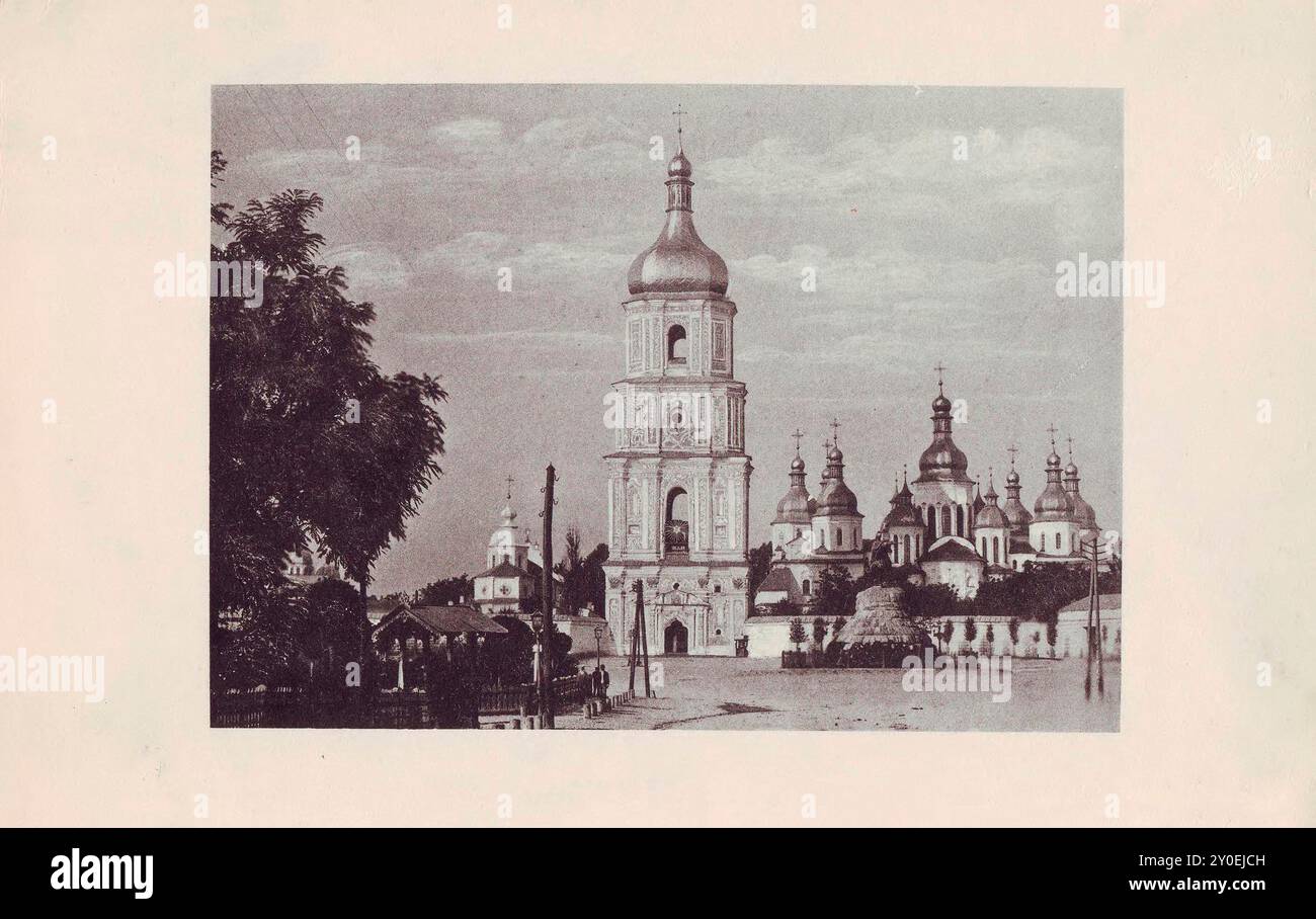 Foto del 19th° secolo della Cattedrale di Santa Sofia a Kiev. Ucraina, Impero Russo. 1886-1896 Foto Stock