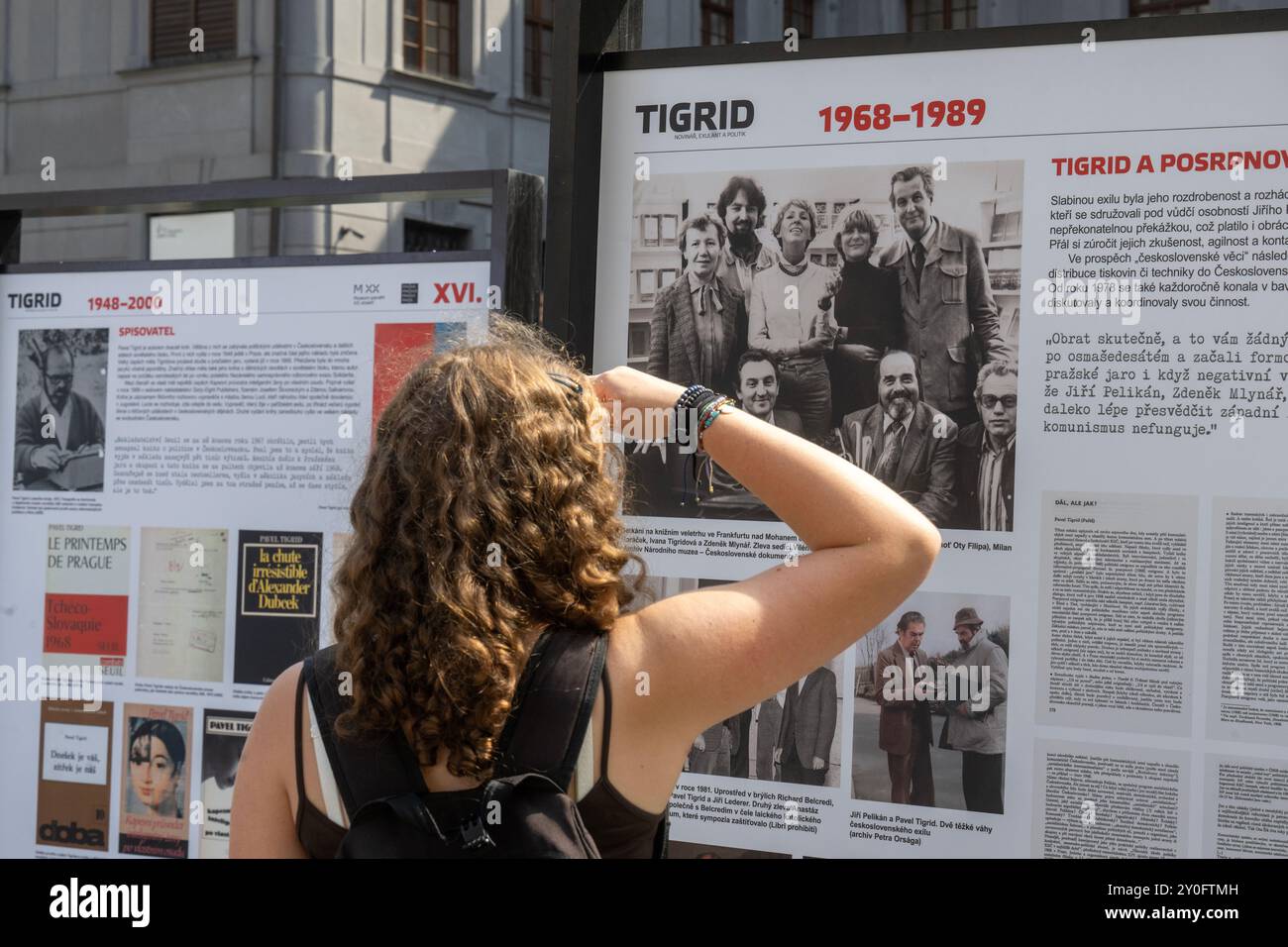Inaugurazione della mostra sulla vita, il lavoro e la creazione del giornalista e politico Pavel Tigrid a Praga, Repubblica Ceca, 2 settembre 2024. (Foto CTK/Michaela Rihova) Foto Stock