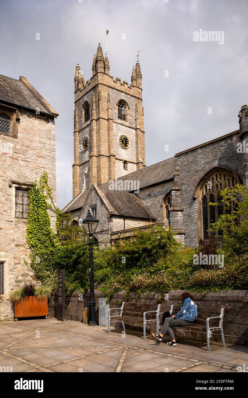 Regno Unito, Inghilterra, Devon, Plymouth, Finewell Street, Chiesa Minster di Sant'Andrea Foto Stock