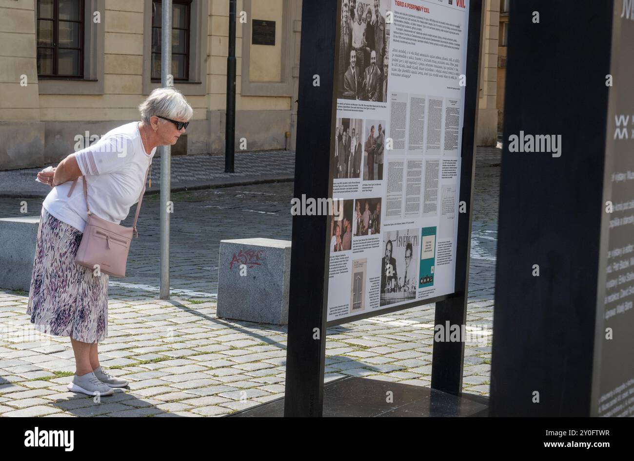 Inaugurazione della mostra sulla vita, il lavoro e la creazione del giornalista e politico Pavel Tigrid a Praga, Repubblica Ceca, 2 settembre 2024. (Foto CTK/Michaela Rihova) Foto Stock