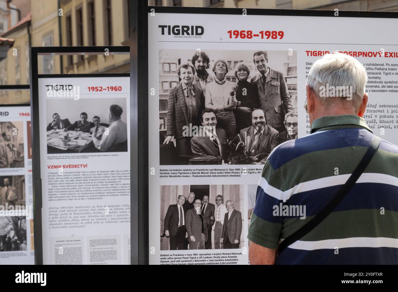 Inaugurazione della mostra sulla vita, il lavoro e la creazione del giornalista e politico Pavel Tigrid a Praga, Repubblica Ceca, 2 settembre 2024. (Foto CTK/Michaela Rihova) Foto Stock