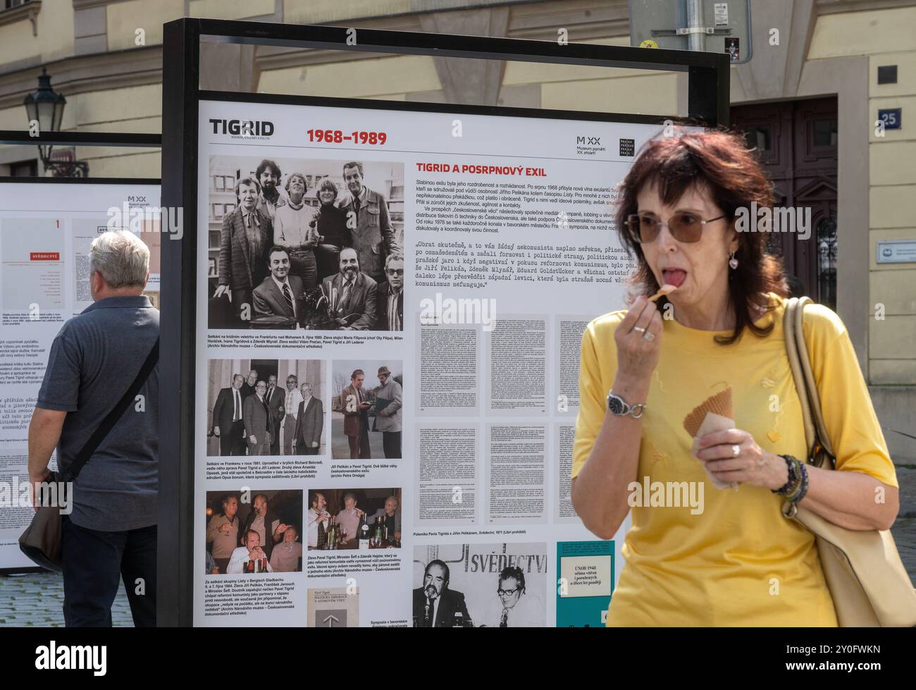 Praga, Repubblica Ceca. 2 settembre 2024. Inaugurazione della mostra sulla vita, il lavoro e la creazione del giornalista e politico Pavel Tigrid a Praga, Repubblica Ceca, 2 settembre 2024. Crediti: Michaela Rihova/CTK Photo/Alamy Live News Foto Stock