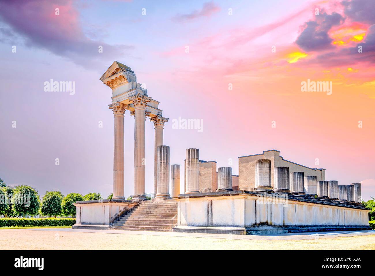 Park, Xanten, Germania Foto Stock