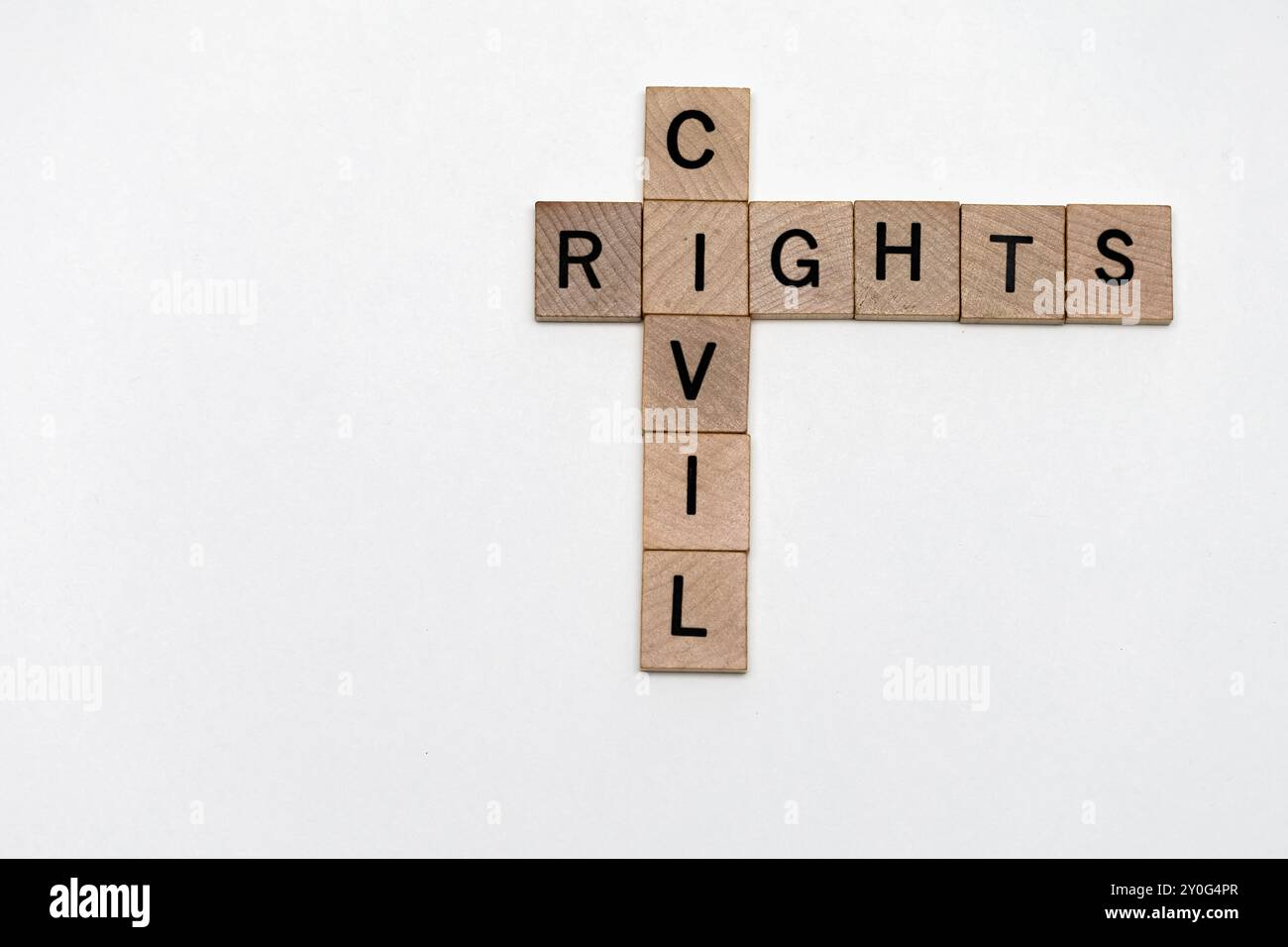 Tessere Puzzle Crossword per i diritti civili Foto Stock