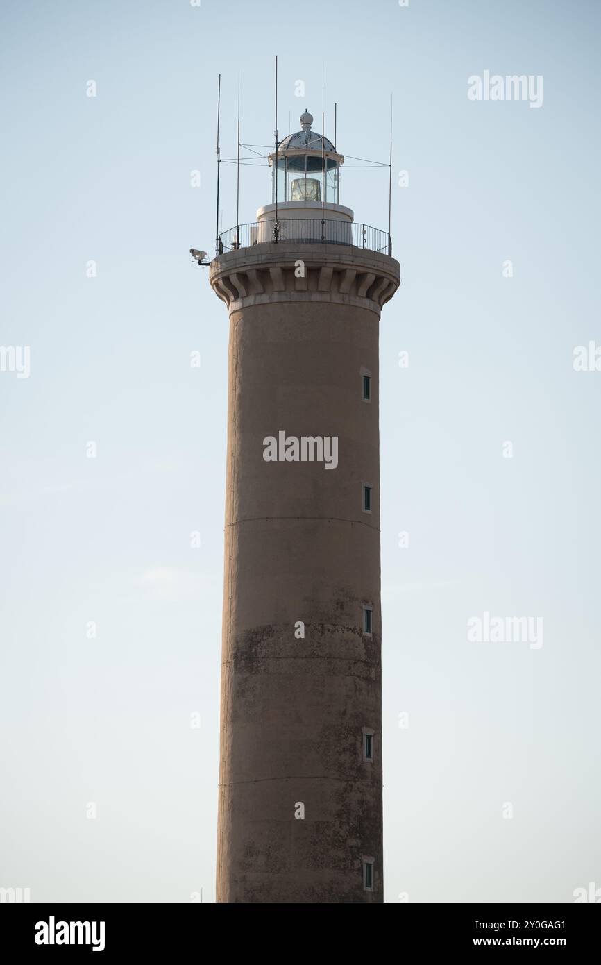 Torre del faro di veli Rat sull'isola adriatica di Dugi Otok, Croazia Foto Stock