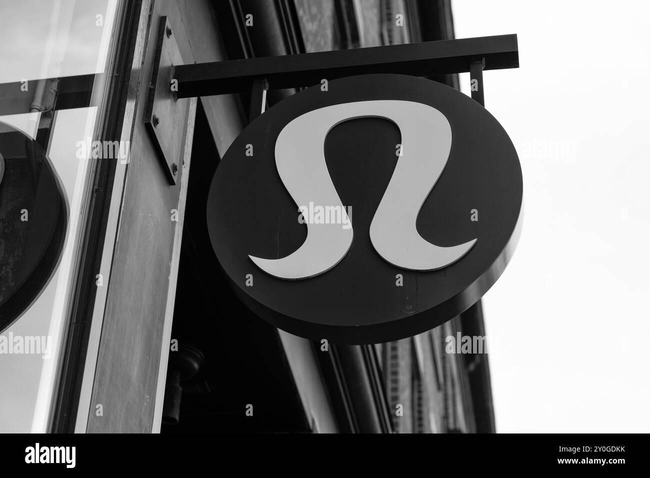 New York City, USA - 5 agosto 2023: Rivenditore di abbigliamento sportivo lululemon Foto Stock