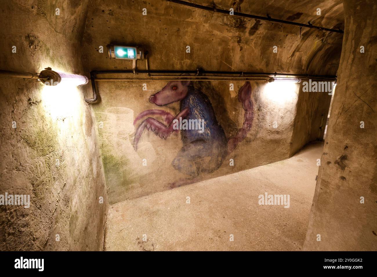 IL MUSEO DELLE FOGNE DI PARIGI Foto Stock