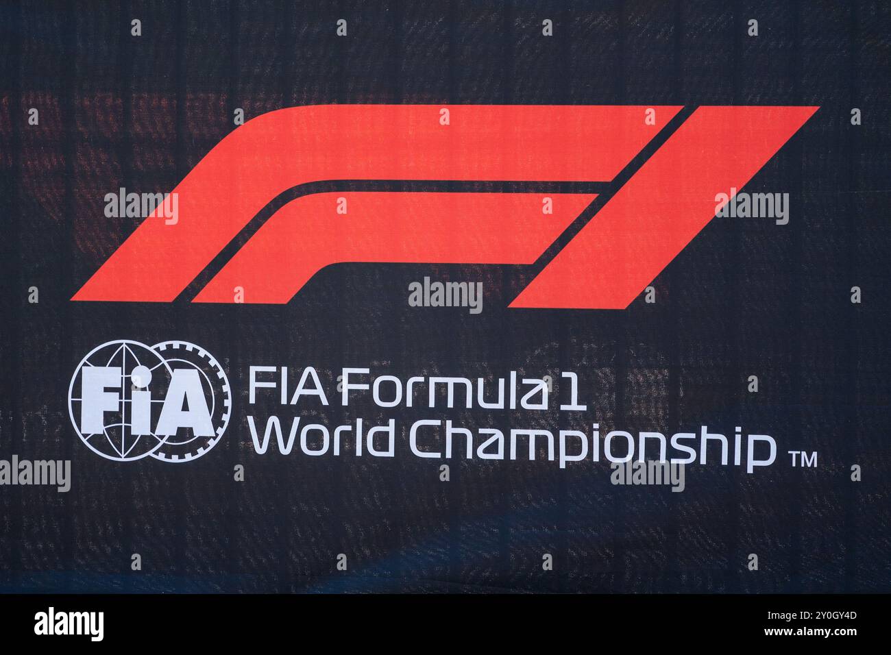 Logo F1, FIA Formula 1 World Championship Foto Stock