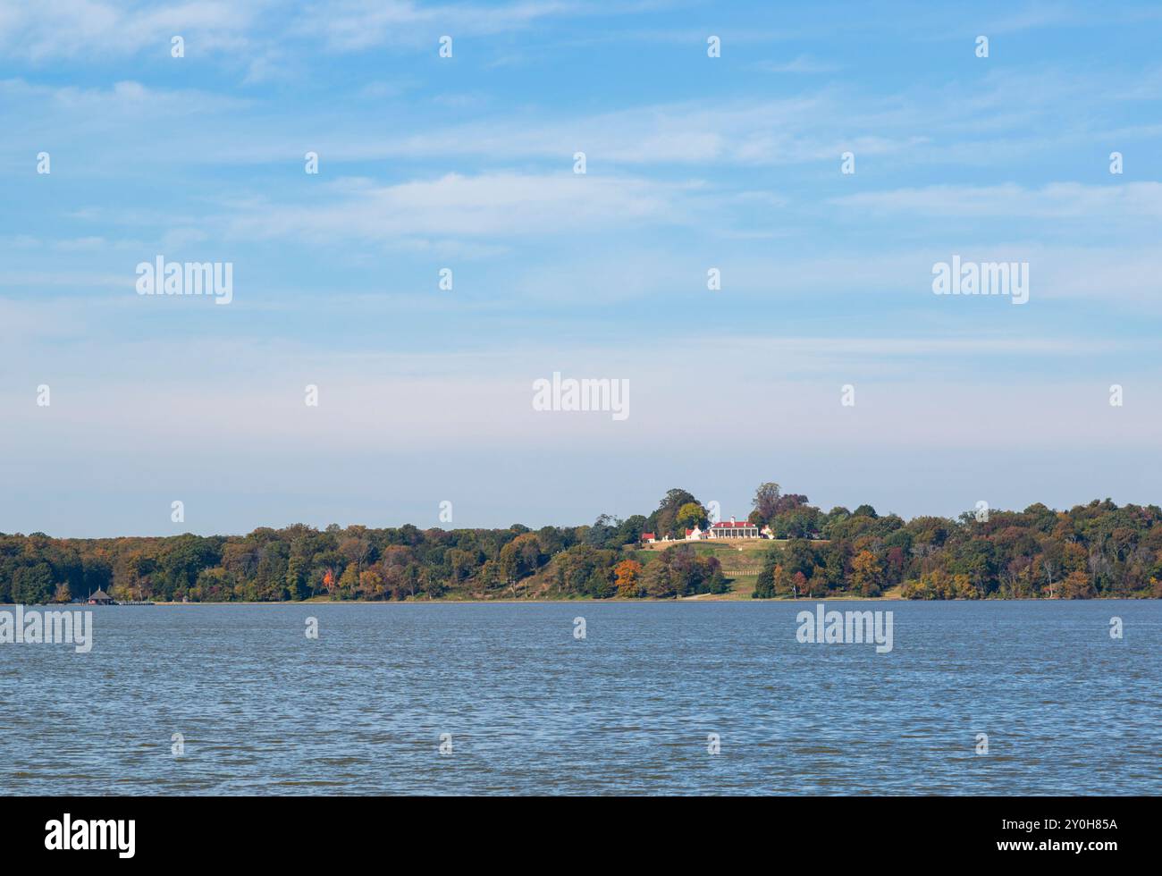 George Washingtons ospita Mount Vernon Foto Stock