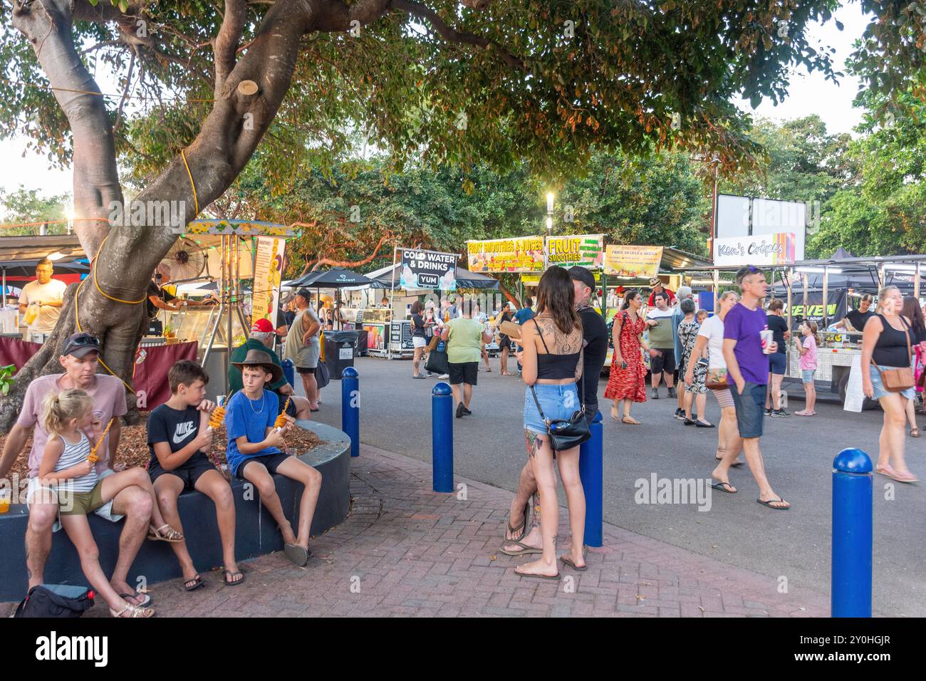 Mindil Beach Sunset Market, The Gardens, City of Darwin, Northern Territory, Australia Foto Stock