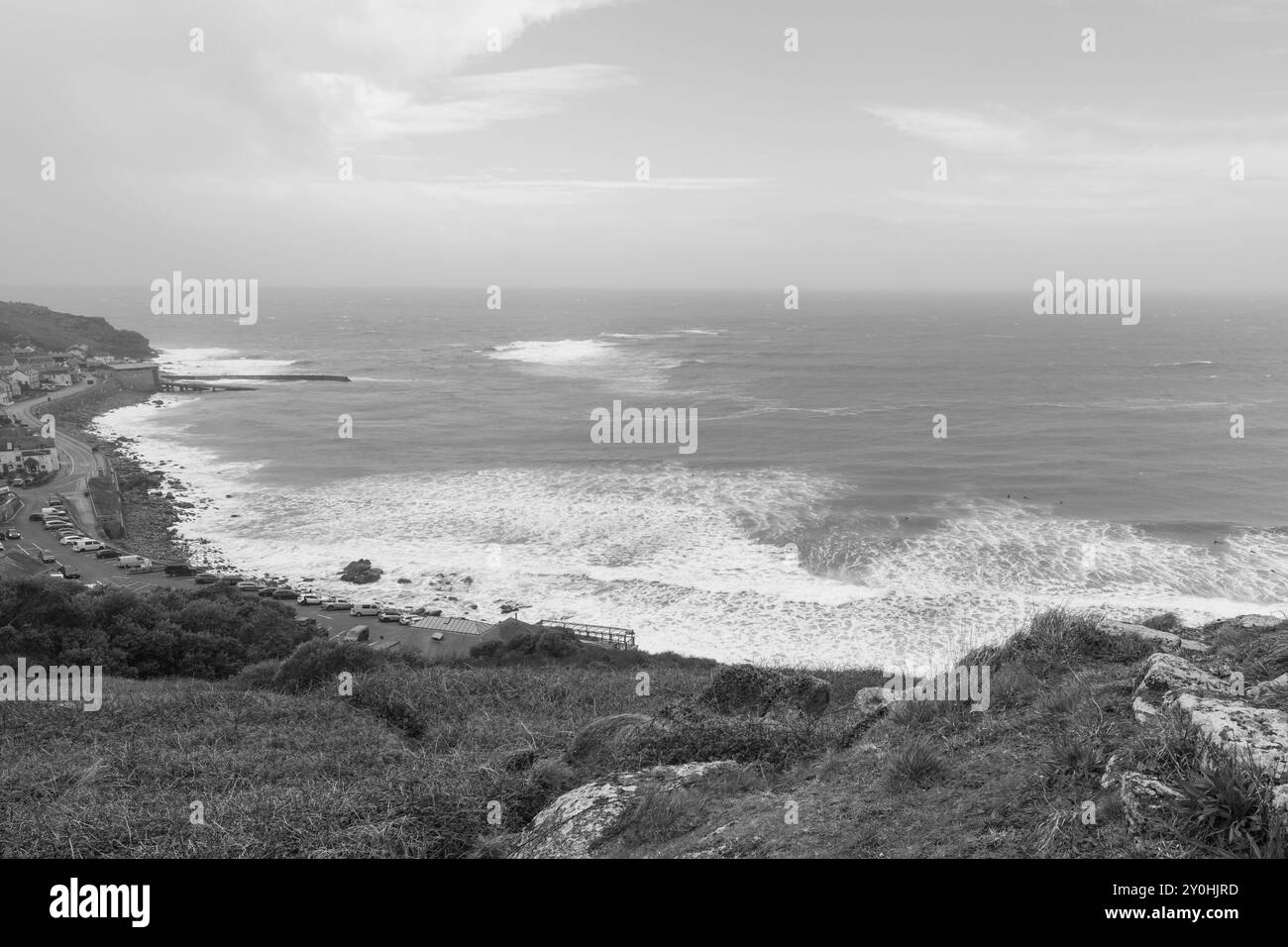 Foto paesaggistica di Sennen Cove sulla costa della Cornovaglia Foto Stock