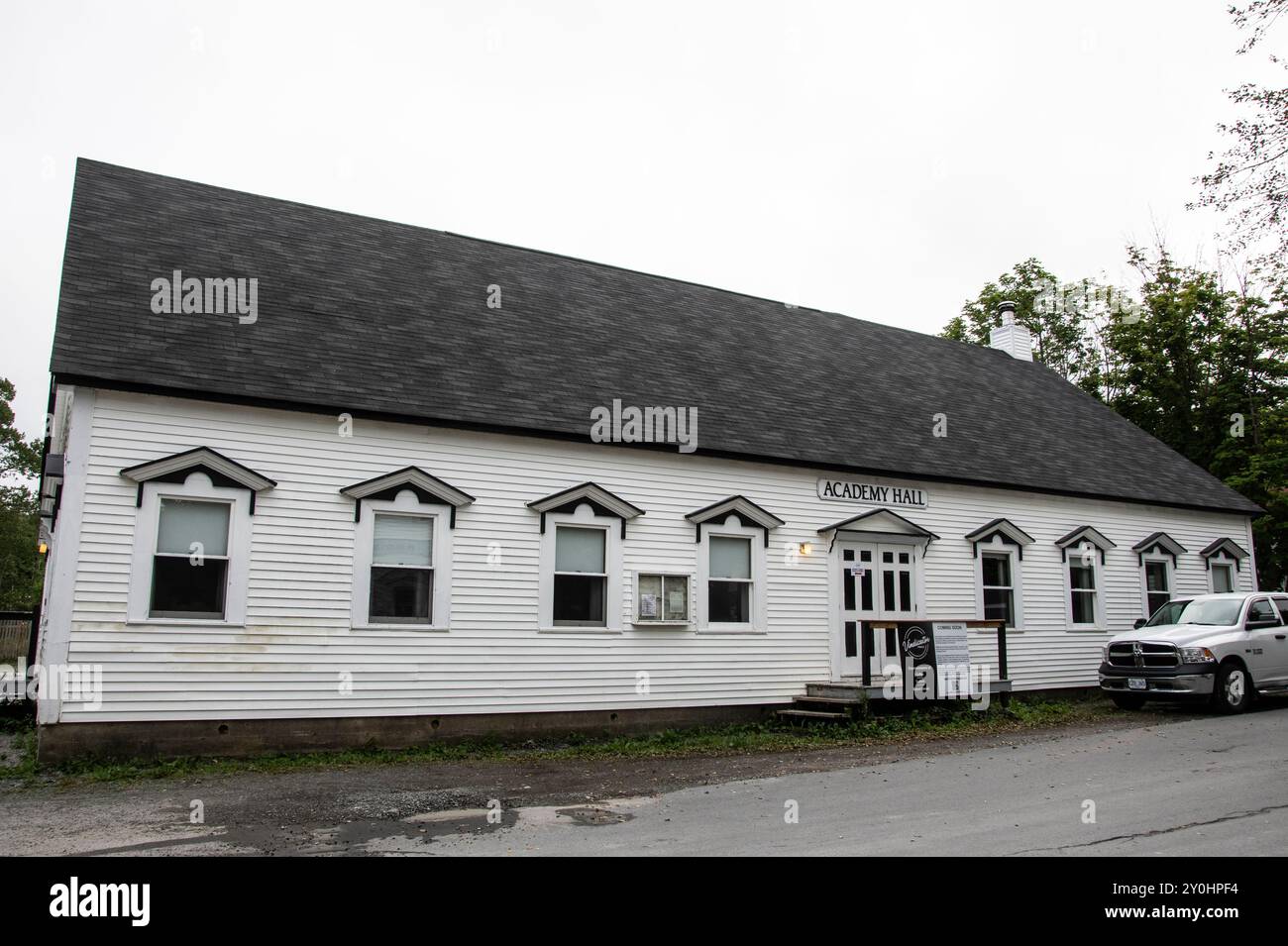 Academy Hall in South Street a Brigus, Newfoundland & Labrador, Canada Foto Stock