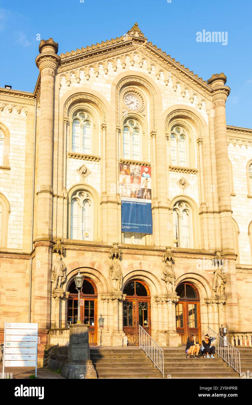 Göttingen: Edificio dell'Auditorium dell'Università di Göttingen, ufficialmente l'Università Georg August di Göttingen in, Niedersachsen, bassa Sassonia, Germa Foto Stock