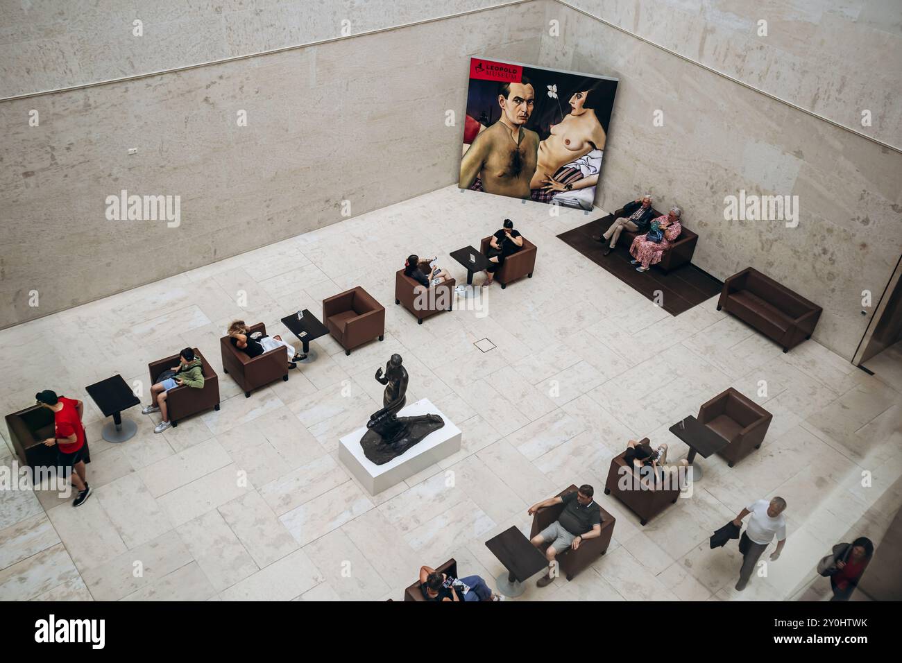 Vienna, Austria - 6 agosto 2024: Sala del Museo Leopold di Vienna Foto Stock