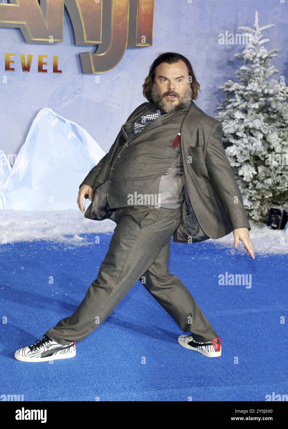 Jack Black alla prima mondiale di "Jumanji: The Next Level" tenutasi al TCL Chinese Theatre di Hollywood, USA il 9 dicembre 2019 Foto Stock