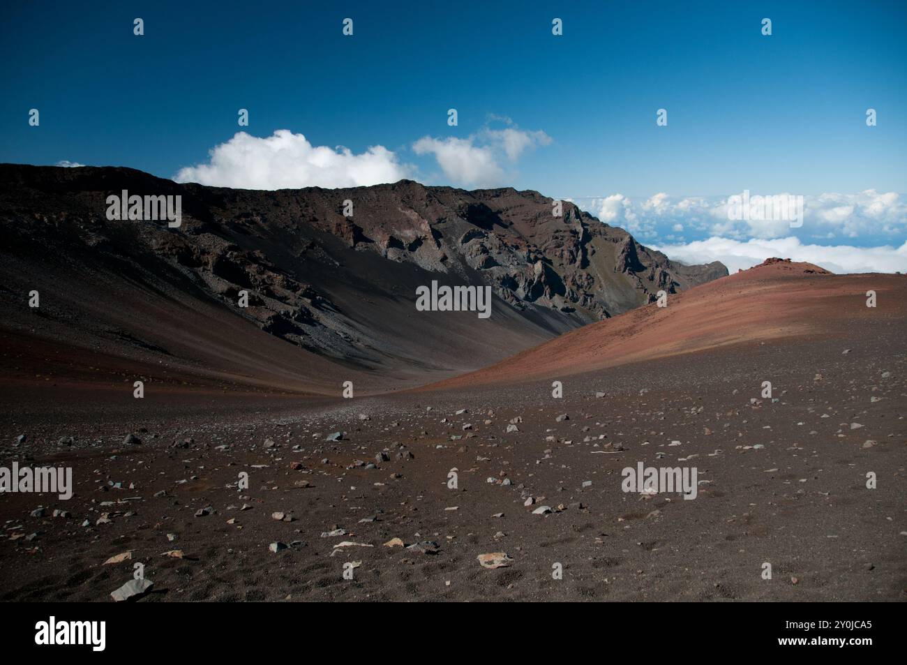 Parco nazionale di Haleakala Caldera, sopra le nuvole Foto Stock