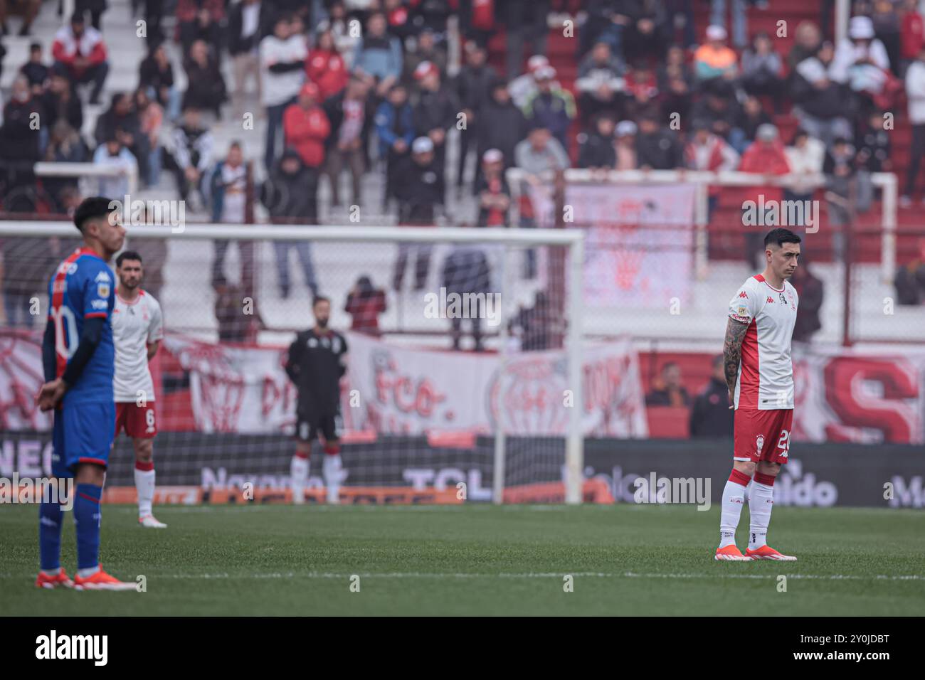 Huracan Tigre minuto de silencio por Juan Izquierdo Foto Stock