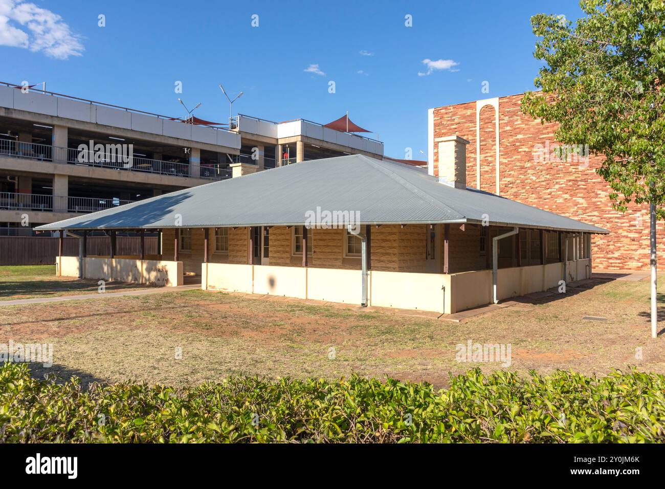 Old Alice Springs Courthouse, Hartley Street, Alice Springs, Northern Territory, Australia Foto Stock