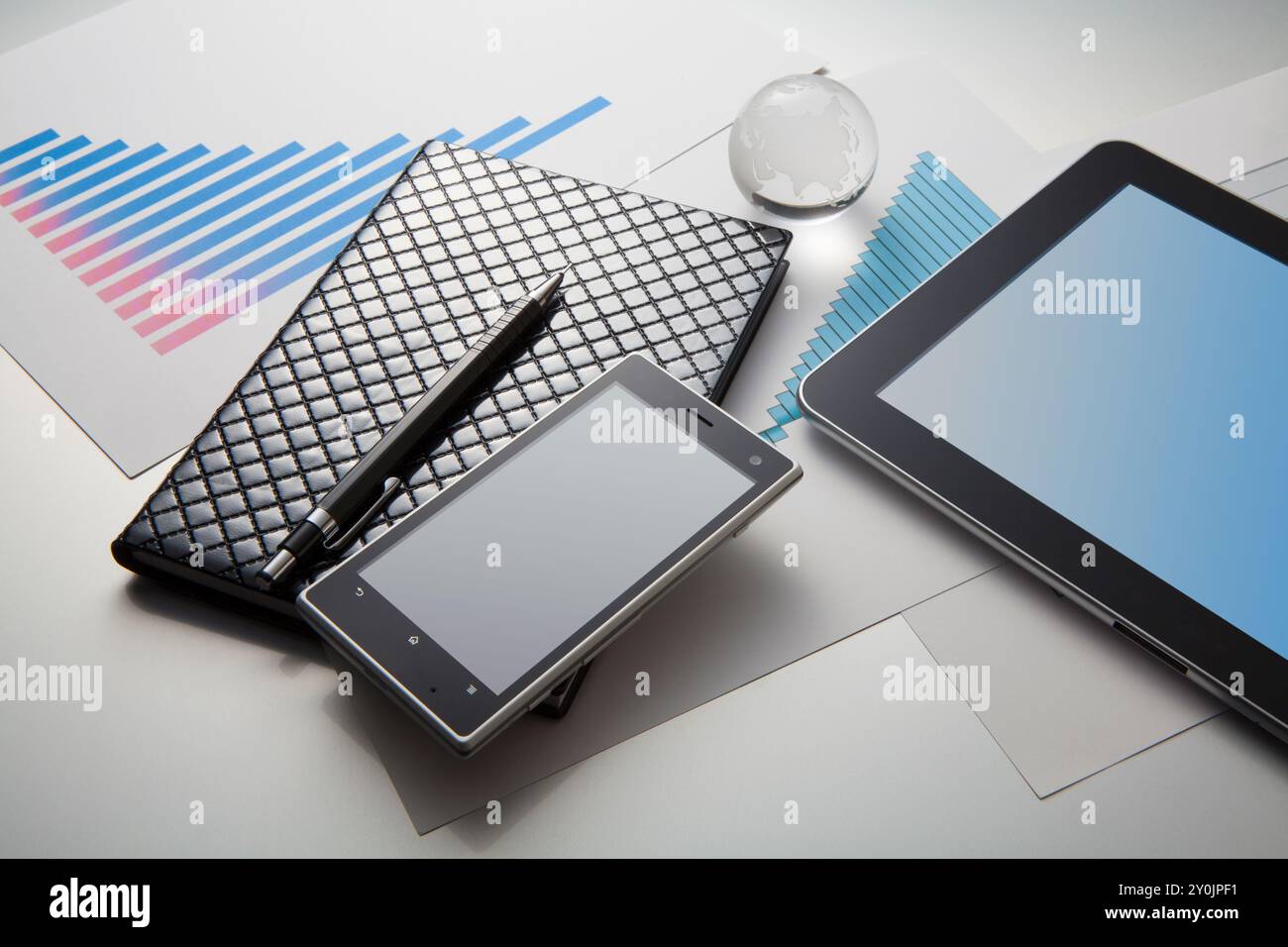 Smartphone e Tablet Foto Stock