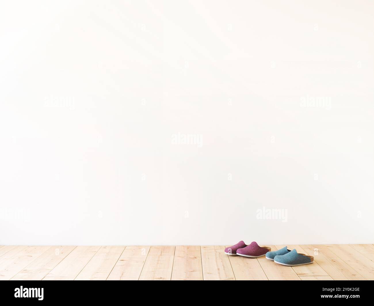 Pantofole in camera Foto Stock