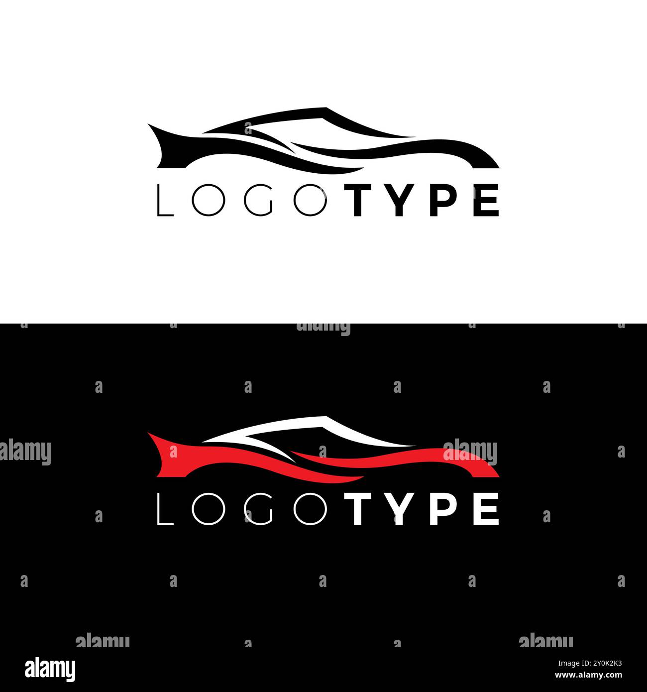 Logo Car Sport Vector. Vettore logo automobilistico Illustrazione Vettoriale