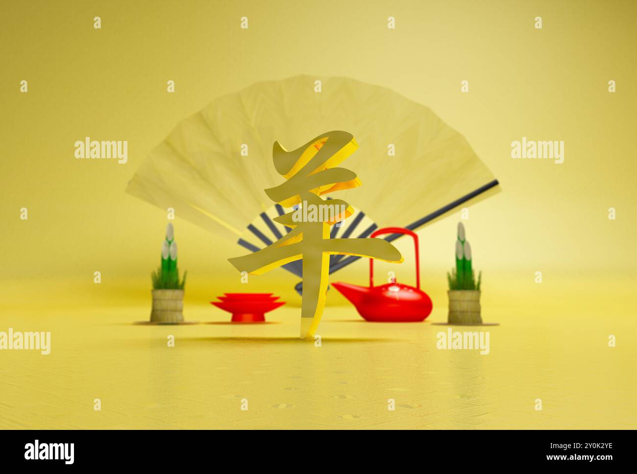 Il carattere tridimensionale delle pecore Foto Stock