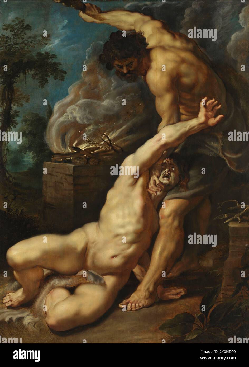 Caino che uccide Abel, Rubens, 1608–09 Foto Stock