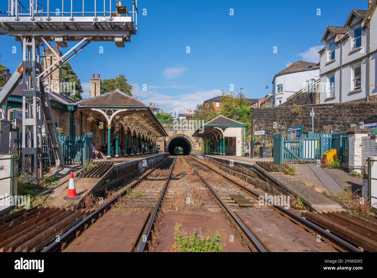 Stazione ferroviaria di Knaresborough, Knaresborough, North Yorkshire, Regno Unito Foto Stock