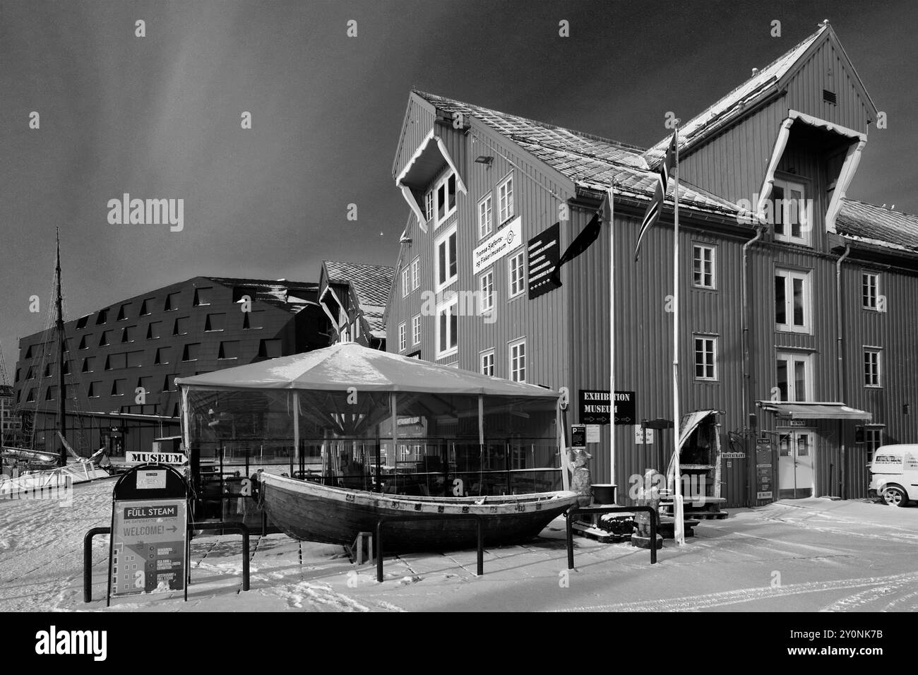 Museo completo del vapore, città di Tromso, Norvegia settentrionale Foto Stock